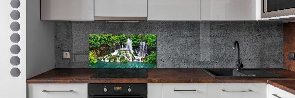 Cooker splashback Waterfall in the mountains