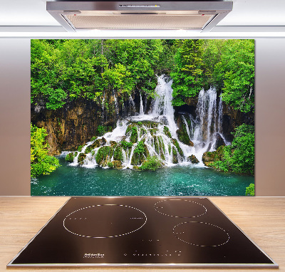 Cooker splashback Waterfall in the mountains