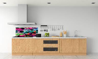 Kitchen splashback Flamingos