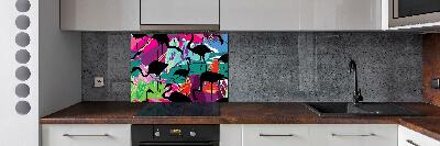 Kitchen splashback Flamingos