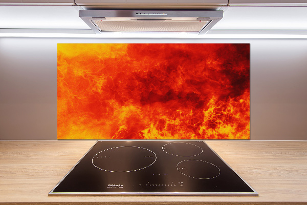 Kitchen wall panels Flames