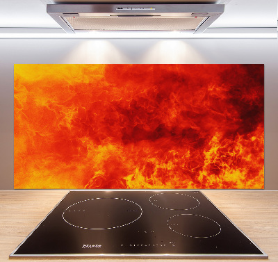 Kitchen wall panels Flames