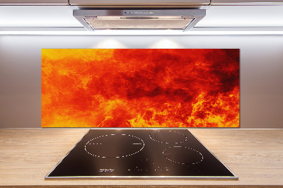 Kitchen wall panels Flames