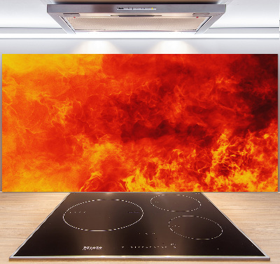 Kitchen wall panels Flames