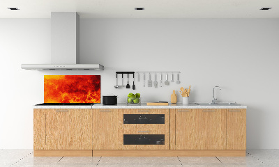 Kitchen wall panels Flames