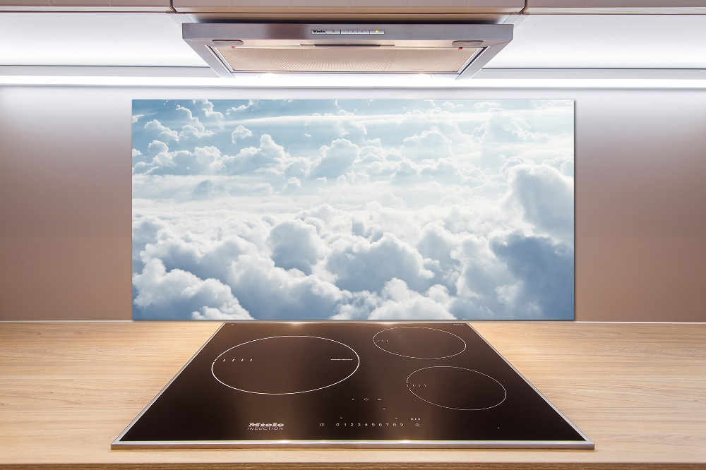 Cooker splashback Bird's flight clouds