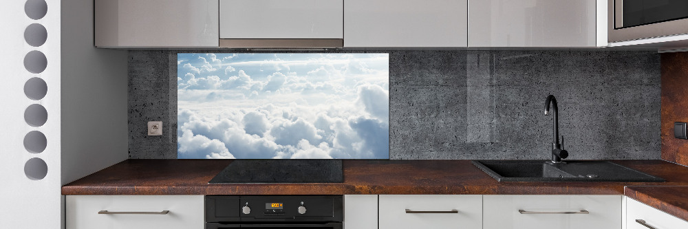 Cooker splashback Bird's flight clouds