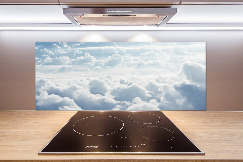 Cooker splashback Bird's flight clouds