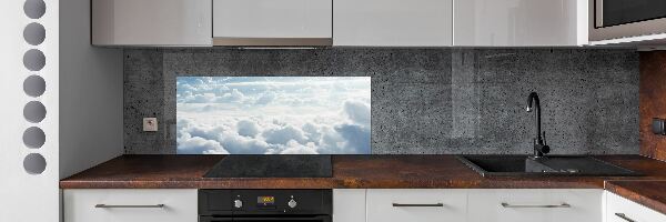 Cooker splashback Bird's flight clouds