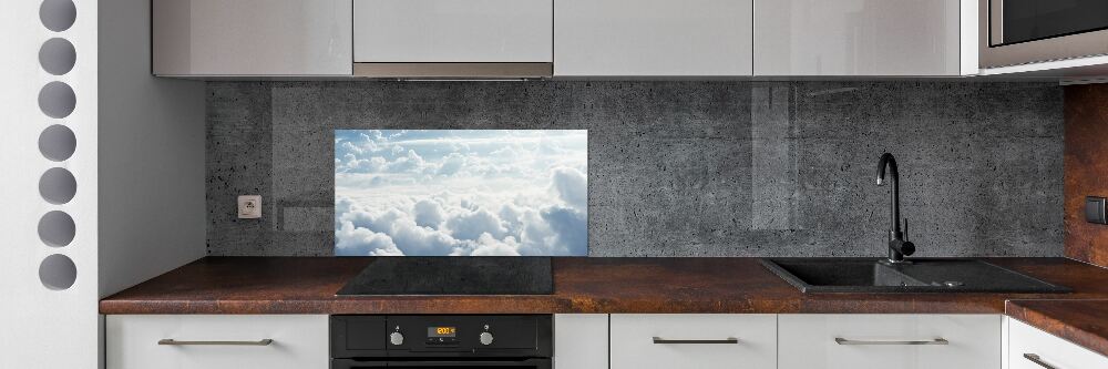 Cooker splashback Bird's flight clouds