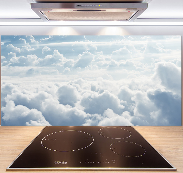 Cooker splashback Bird's flight clouds