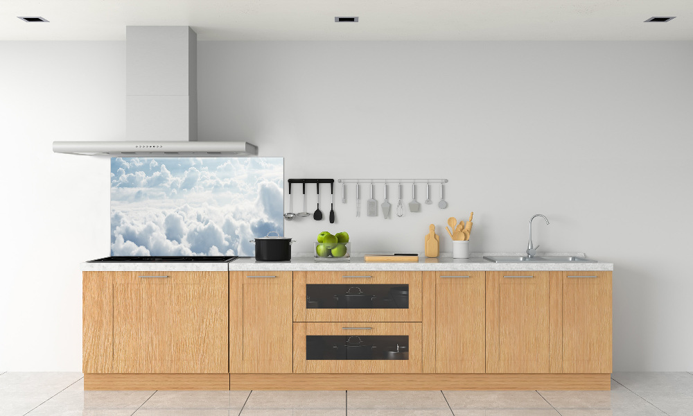 Cooker splashback Bird's flight clouds