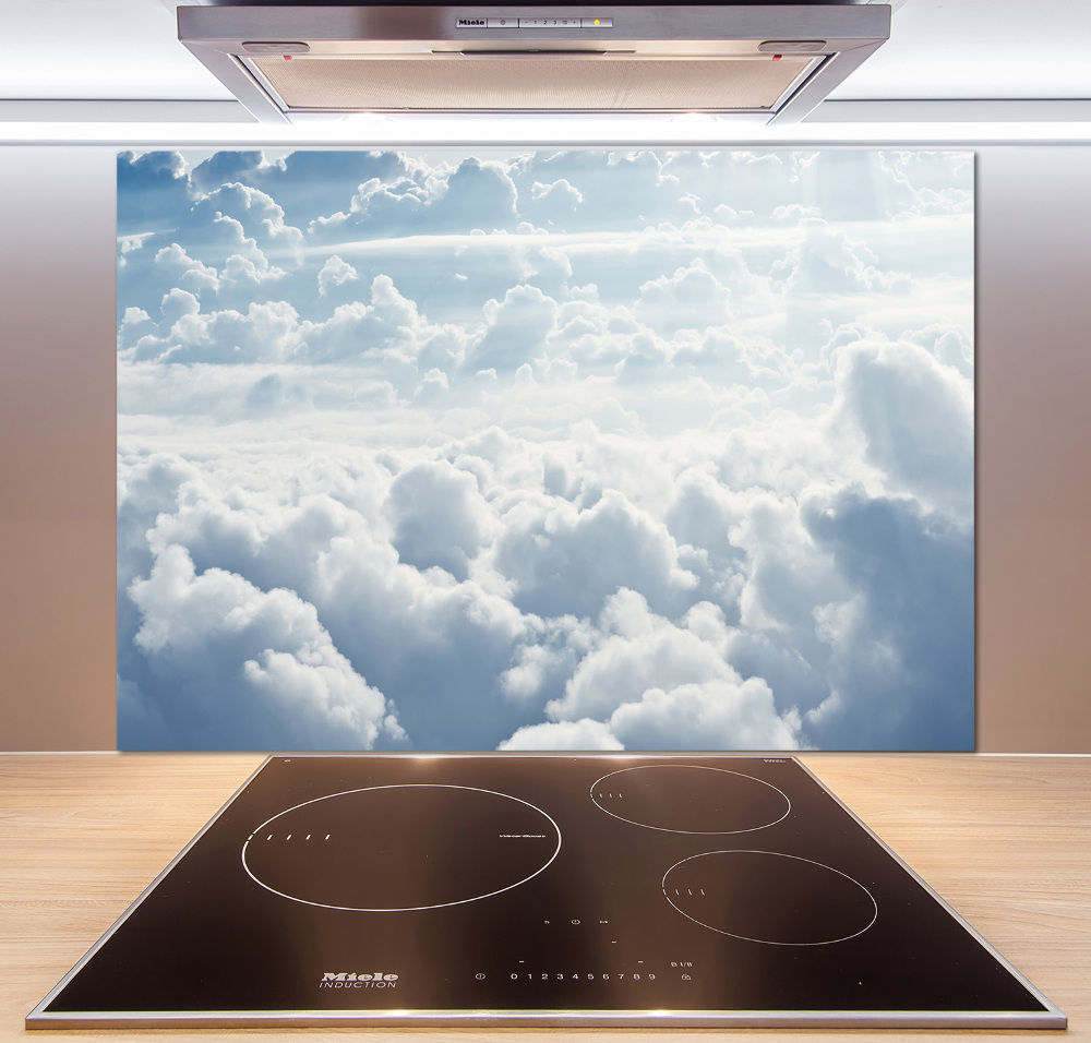 Cooker splashback Bird's flight clouds