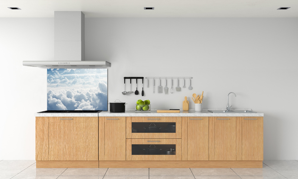 Cooker splashback Bird's flight clouds