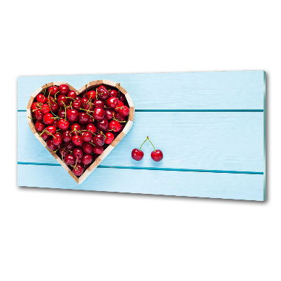 Glass splashback Cherry heart