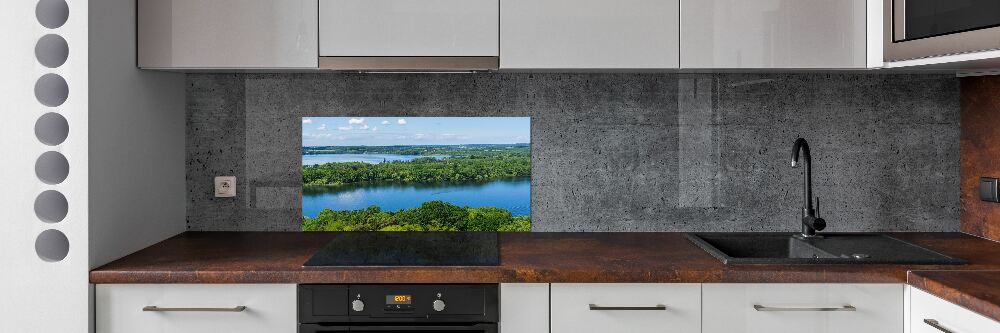 Cooker splashback Forest by the lake