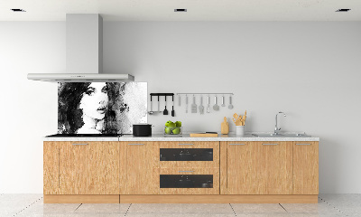 Kitchen wall panels Woman Portrait