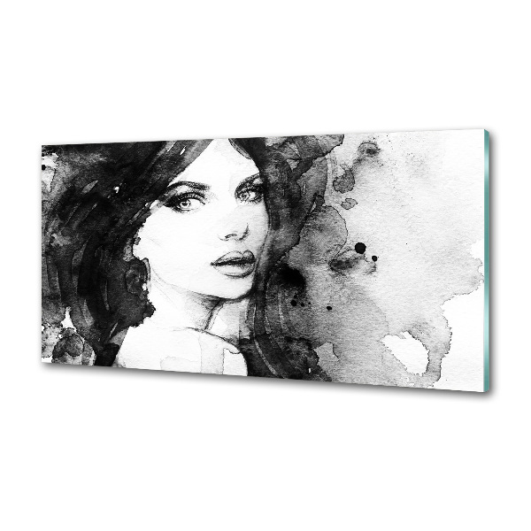 Kitchen wall panels Woman Portrait