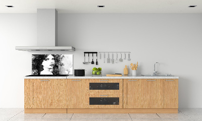 Kitchen wall panels Woman Portrait