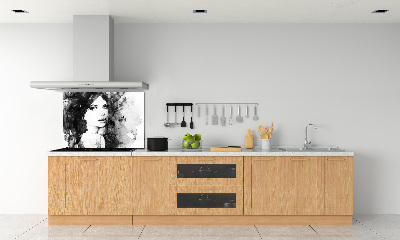 Kitchen wall panels Woman Portrait