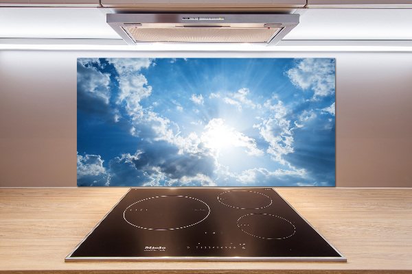 Cooker splashback Clouds in the sky