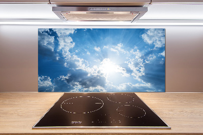 Cooker splashback Clouds in the sky