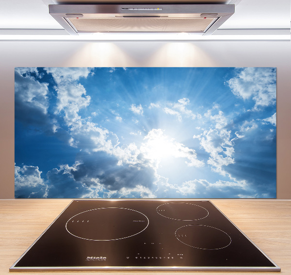 Cooker splashback Clouds in the sky