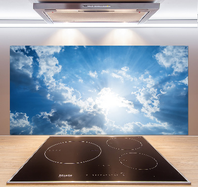 Cooker splashback Clouds in the sky