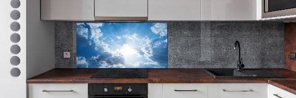 Cooker splashback Clouds in the sky