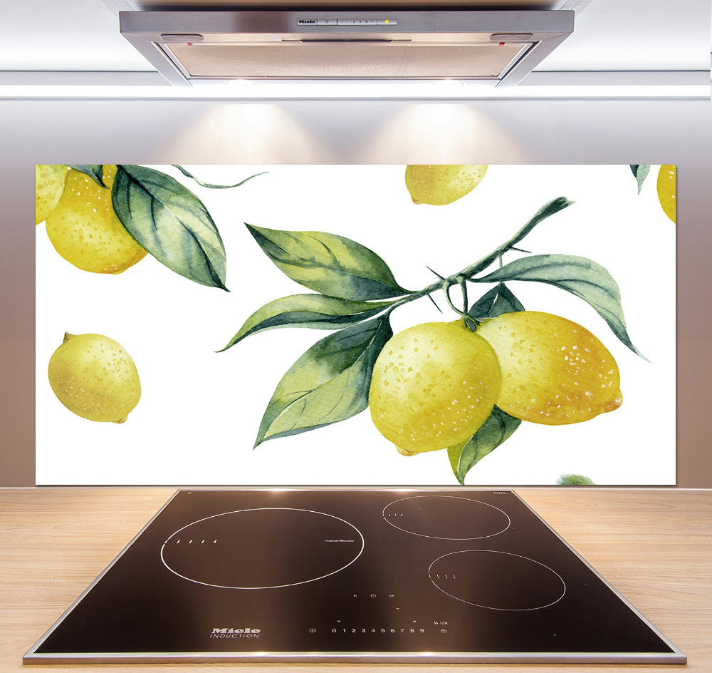 Kitchen splashback Lemons