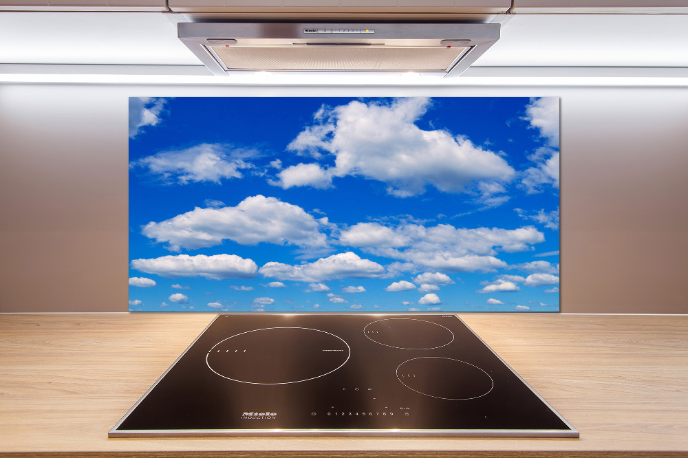 Kitchen wall panels Clouds in the sky