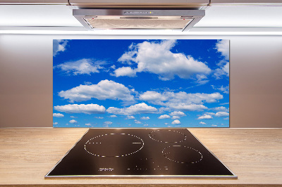 Kitchen wall panels Clouds in the sky