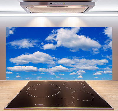 Kitchen wall panels Clouds in the sky