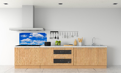 Kitchen wall panels Clouds in the sky