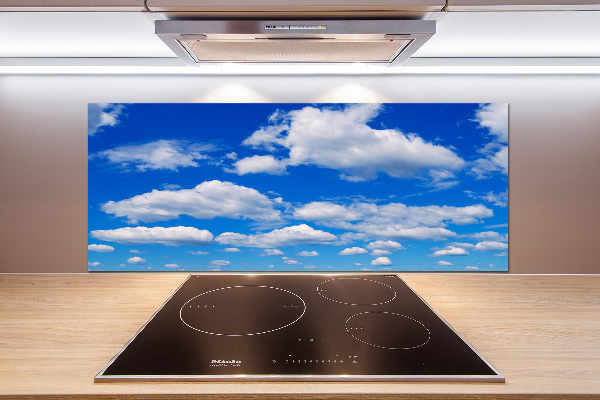 Kitchen wall panels Clouds in the sky