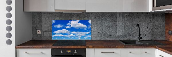 Kitchen wall panels Clouds in the sky