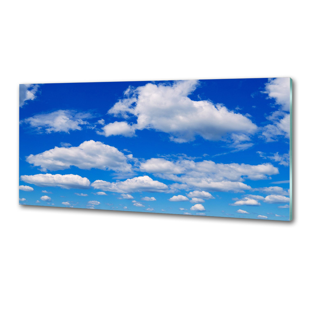 Kitchen wall panels Clouds in the sky