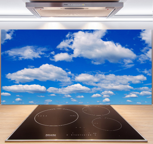 Kitchen wall panels Clouds in the sky