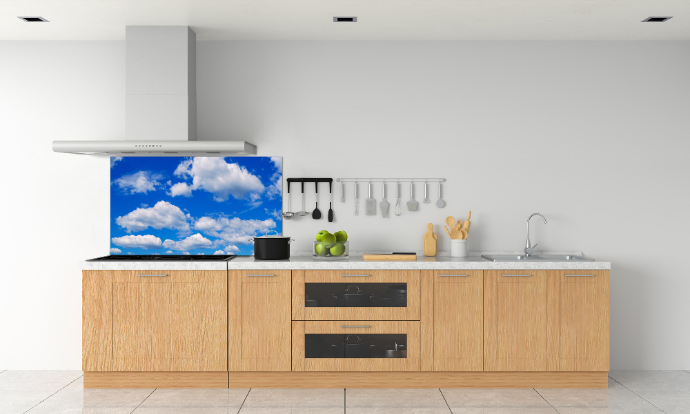 Kitchen wall panels Clouds in the sky