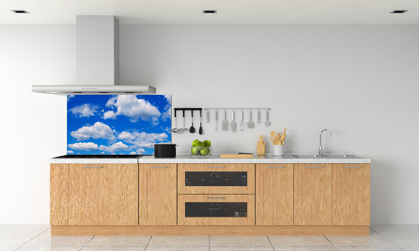 Kitchen wall panels Clouds in the sky