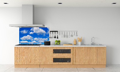 Kitchen wall panels Clouds in the sky