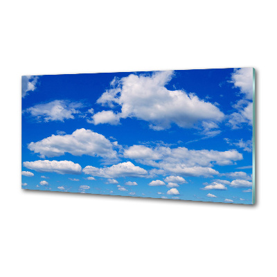 Kitchen wall panels Clouds in the sky