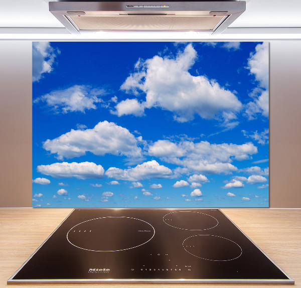 Kitchen wall panels Clouds in the sky