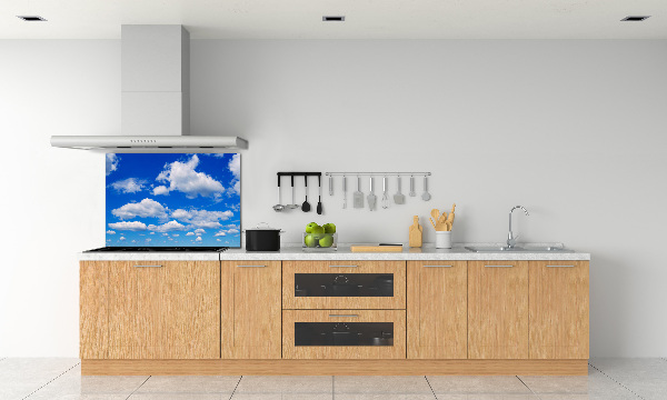 Kitchen wall panels Clouds in the sky