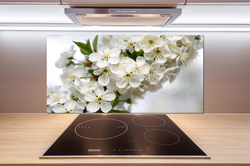 Cooker splashback Cherry blossoms