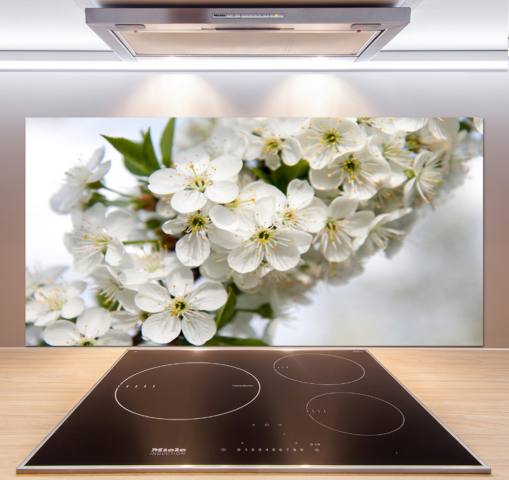 Cooker splashback Cherry blossoms