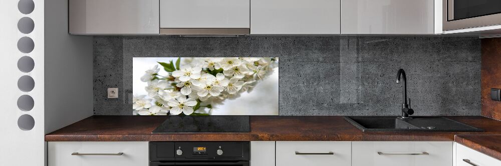 Cooker splashback Cherry blossoms