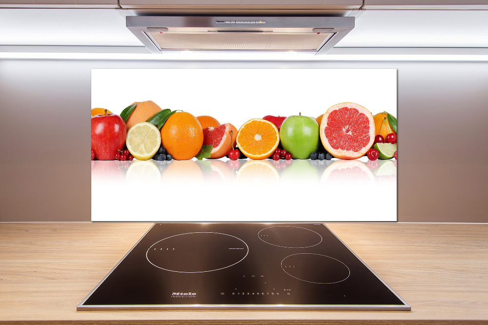 Kitchen splashback Colorful fruit