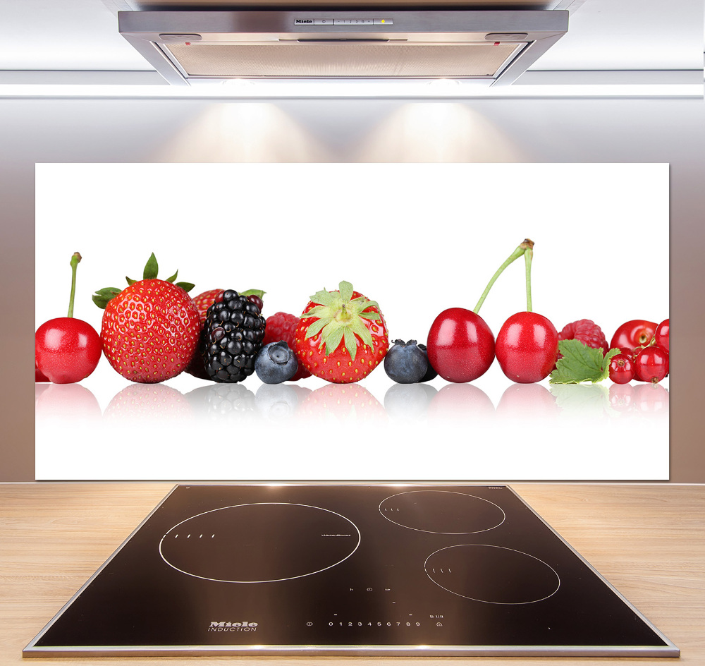 Kitchen splashback Fruit in a row