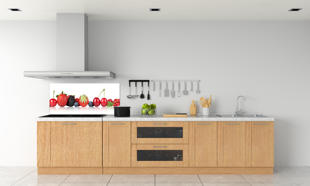 Kitchen splashback Fruit in a row